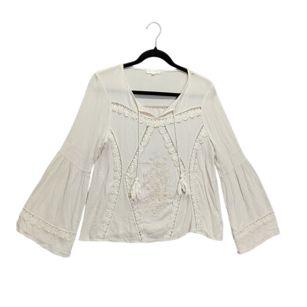 Coco + Jameson Women's Blouse Size Small Flared Long Sleeve Gypsy  Hippie VNT